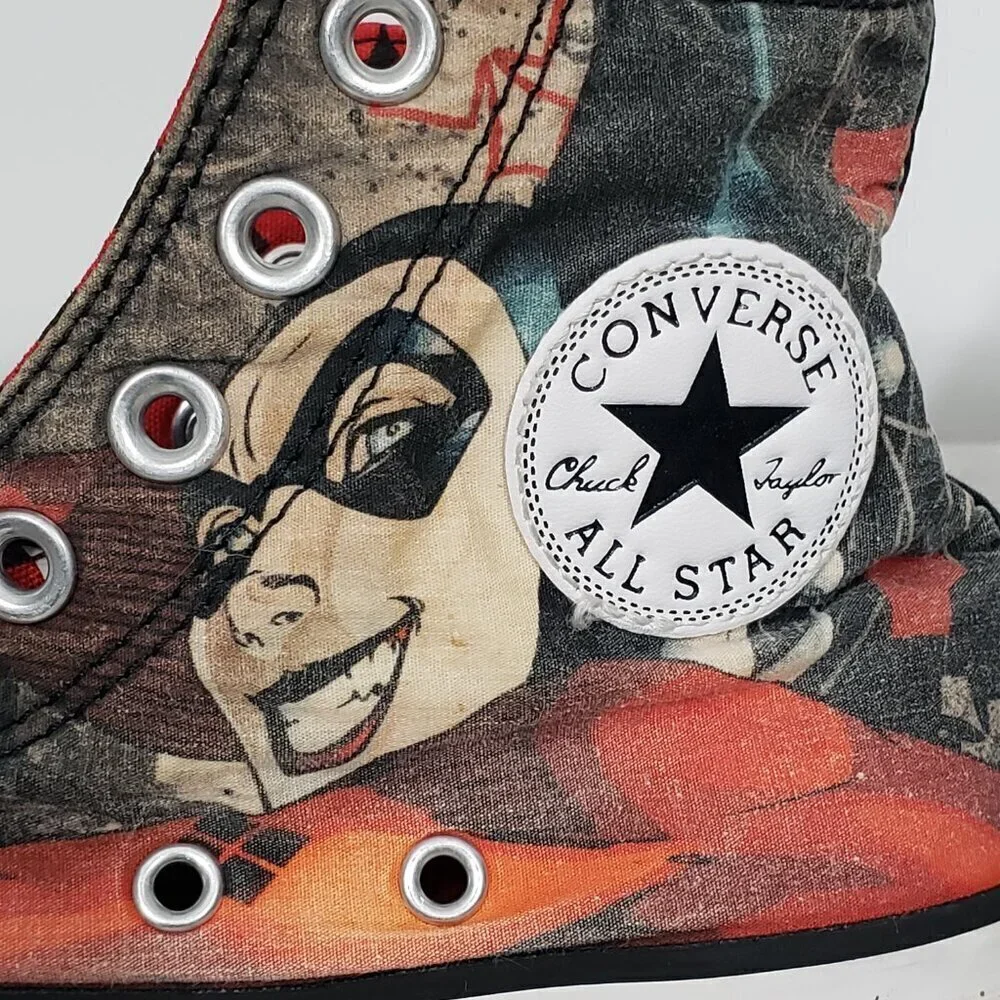Converse All Star  Harley Quinn  High Top Sneakers  Women's 6   Men's 4